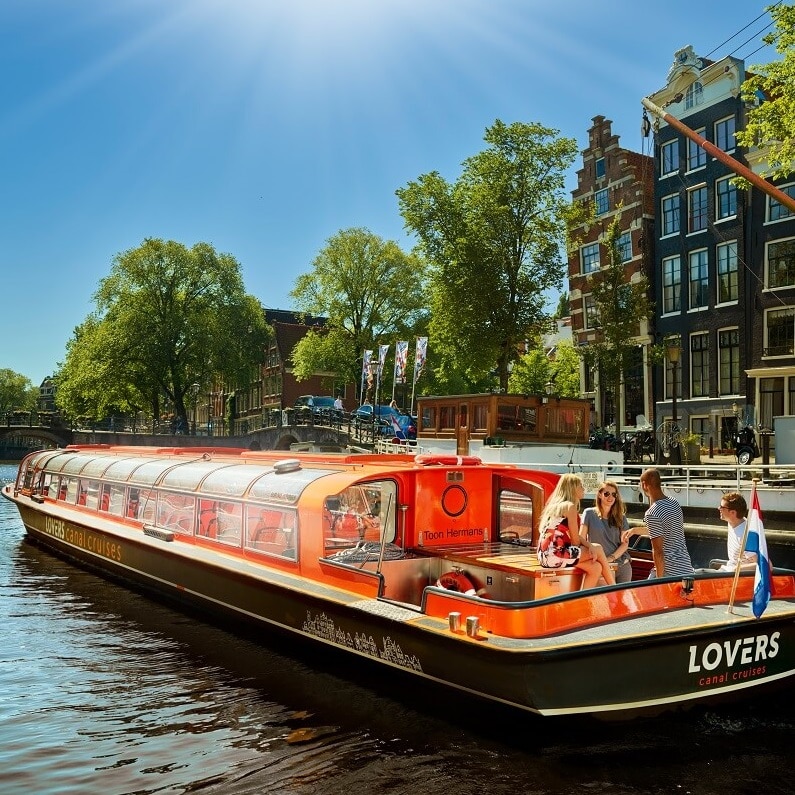 excursion sur un canal d'Amsterdam avec Lindberg Travel tout 