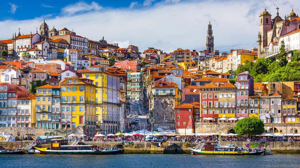 Quartier Ribeira à Porto , Portugal