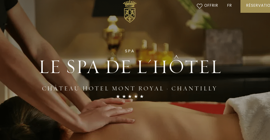 Spa Hotel Mont Royal Chantilly dans l'Oise
