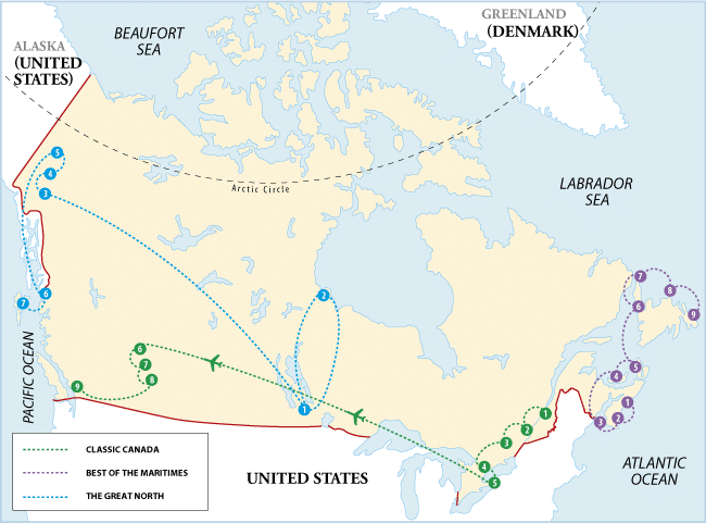 Itinéraire voyage organisé au Canada